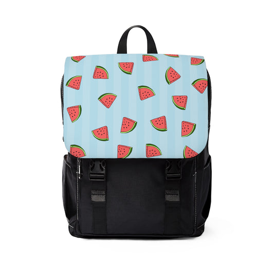 Watermelon Pattern Unisex Casual Shoulder Backpack