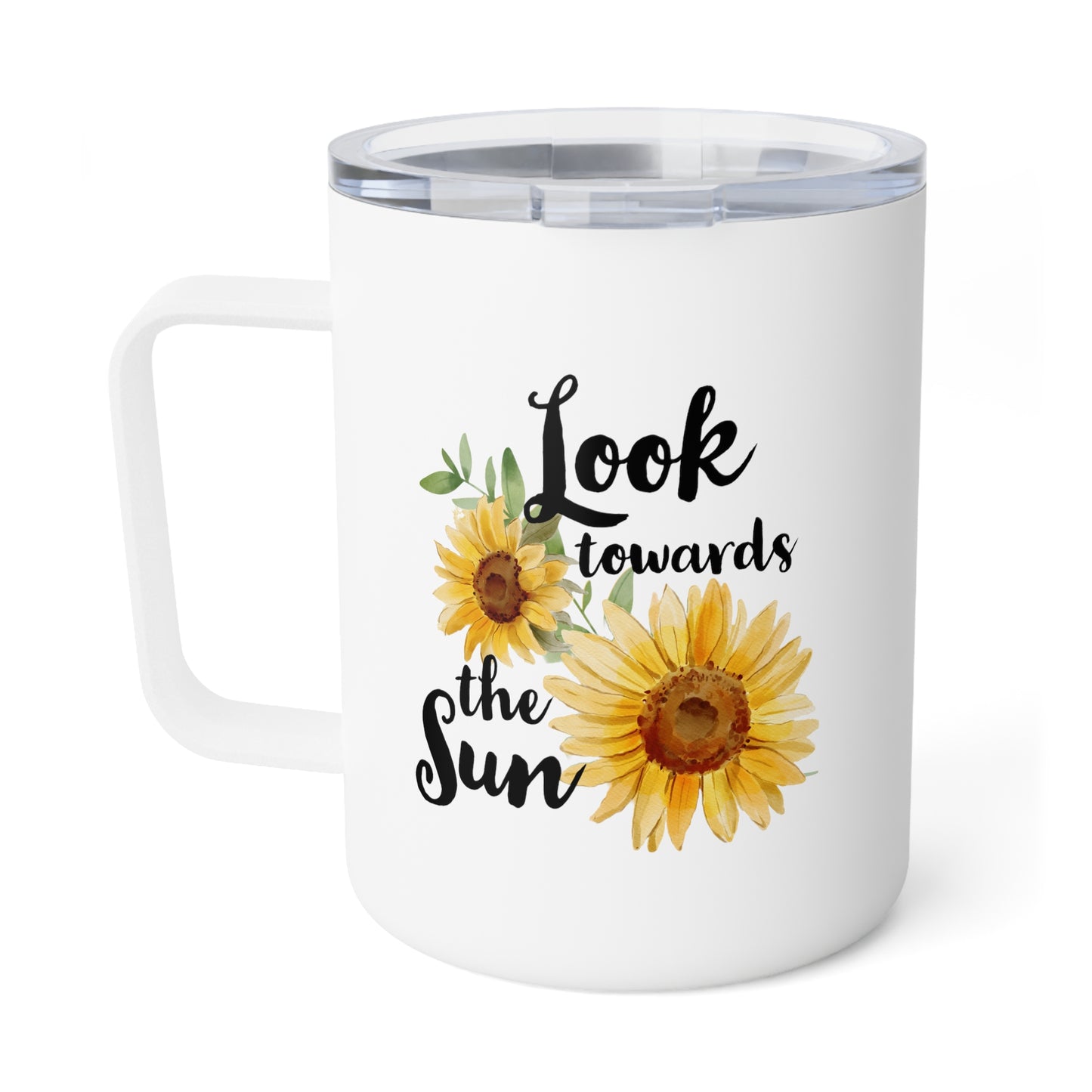 Look Towards The Sun(flower) Insulated Coffee Mug, 10oz
