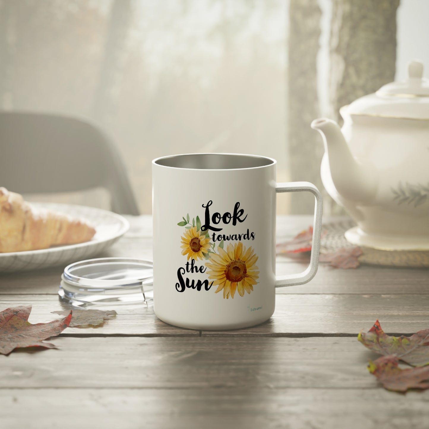 Look Towards The Sun(flower) Insulated Coffee Mug, 10oz