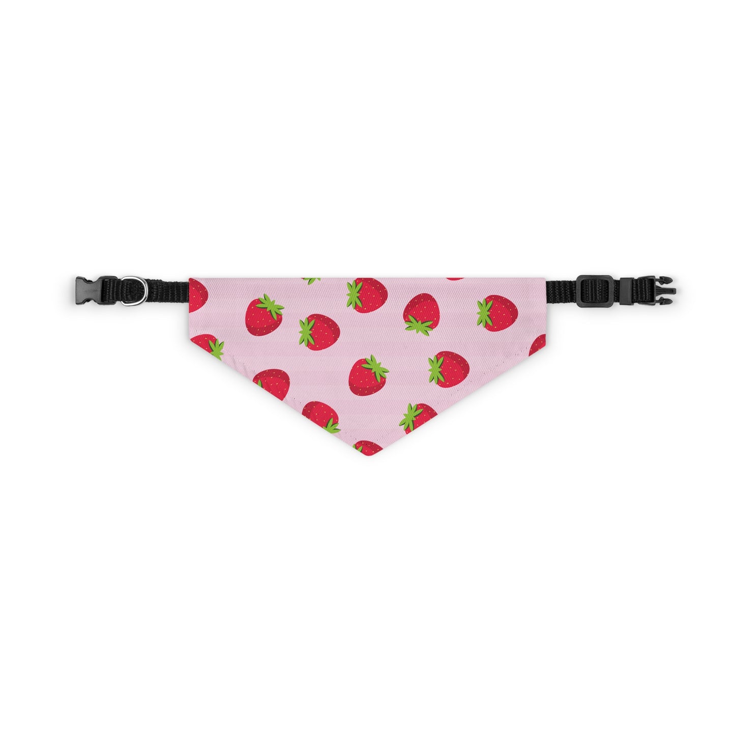 Strawberry Pattern Pet Bandana Collar