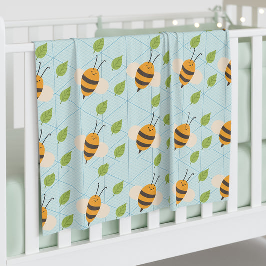 Busy Bees Baby Swaddle Blanket