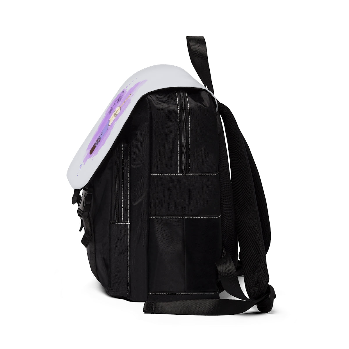 Taro Boba Tea Unisex Casual Shoulder Backpack