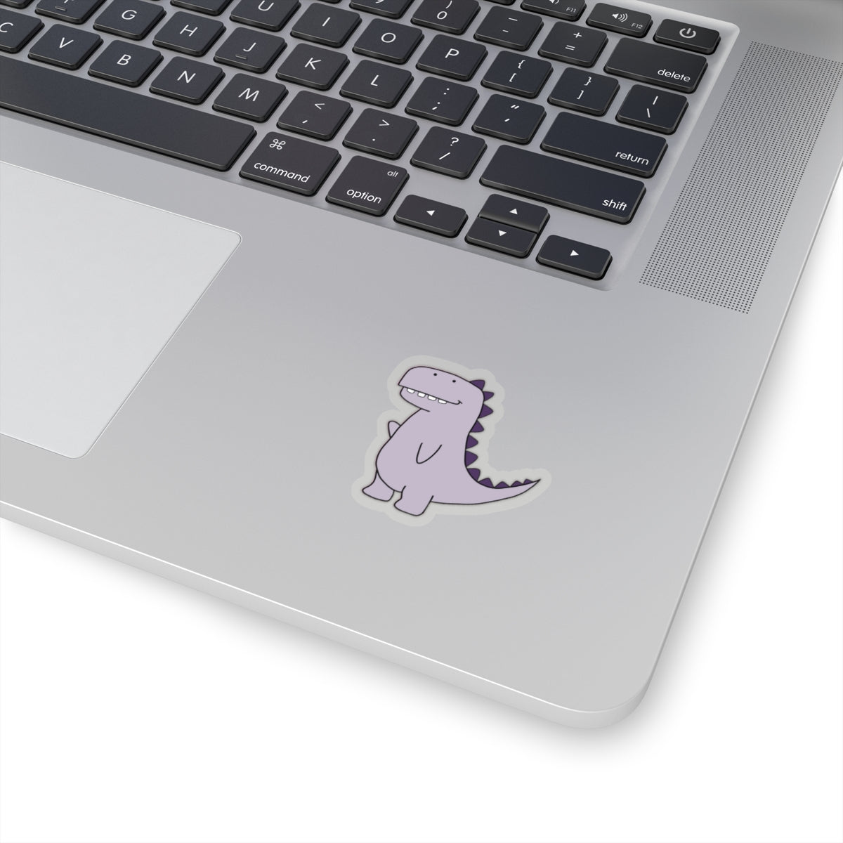 Friendly Purple Dinosaur Kiss-Cut Stickers
