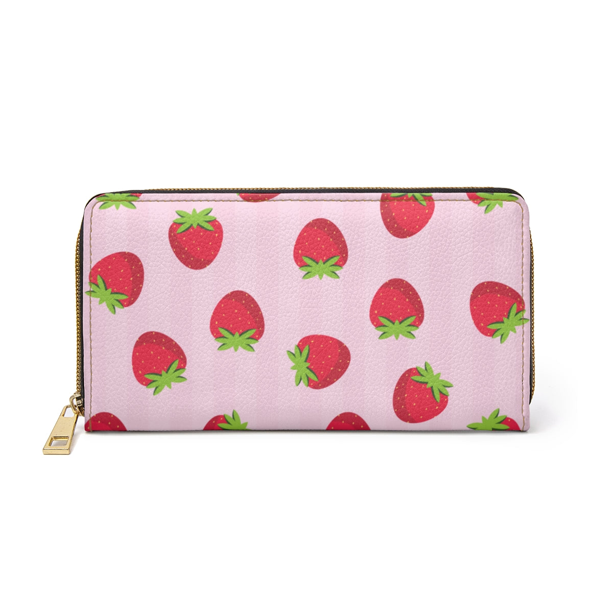 Strawberry Pattern Zipper Wallet