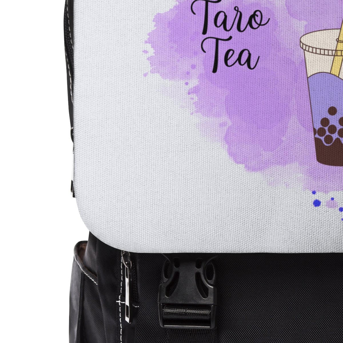 Taro Boba Tea Unisex Casual Shoulder Backpack