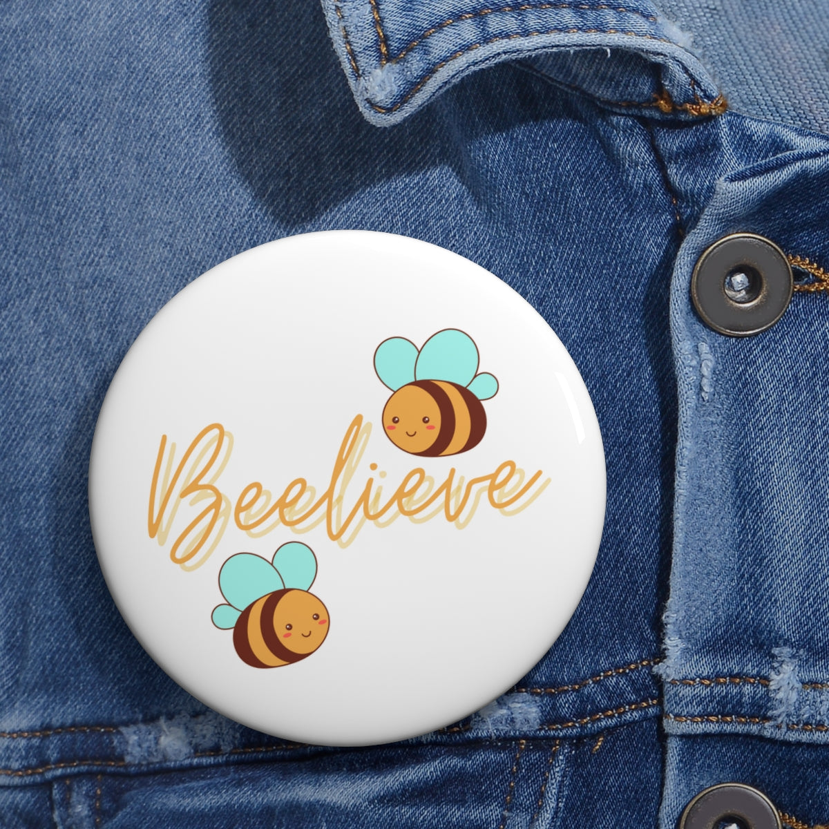 Bee-lieve Pin Buttons