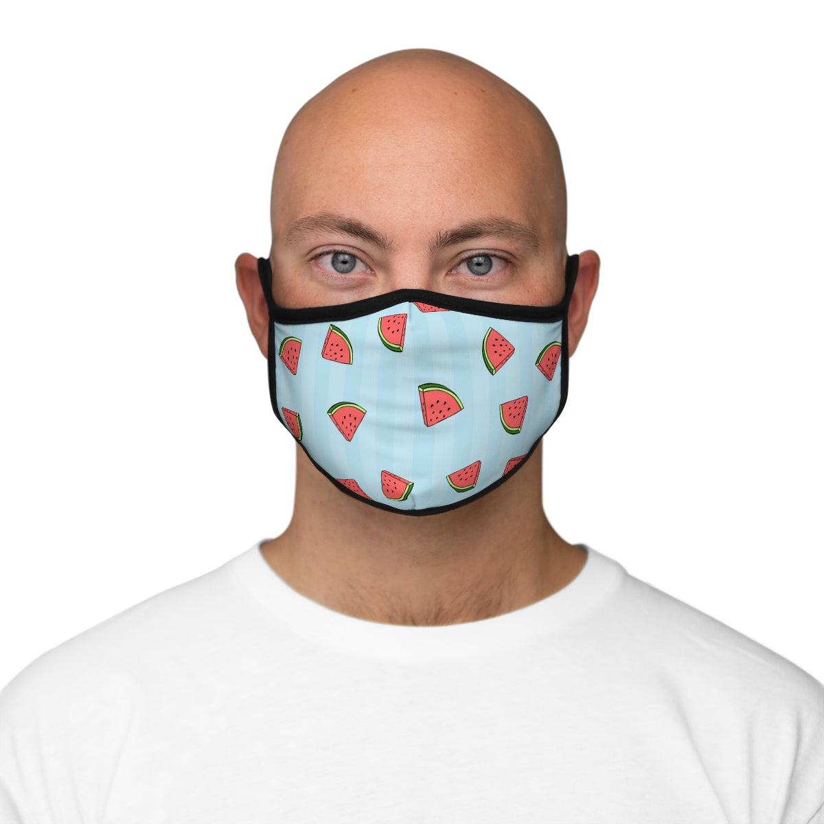 Watermelon Pattern Fitted Polyester Face Mask