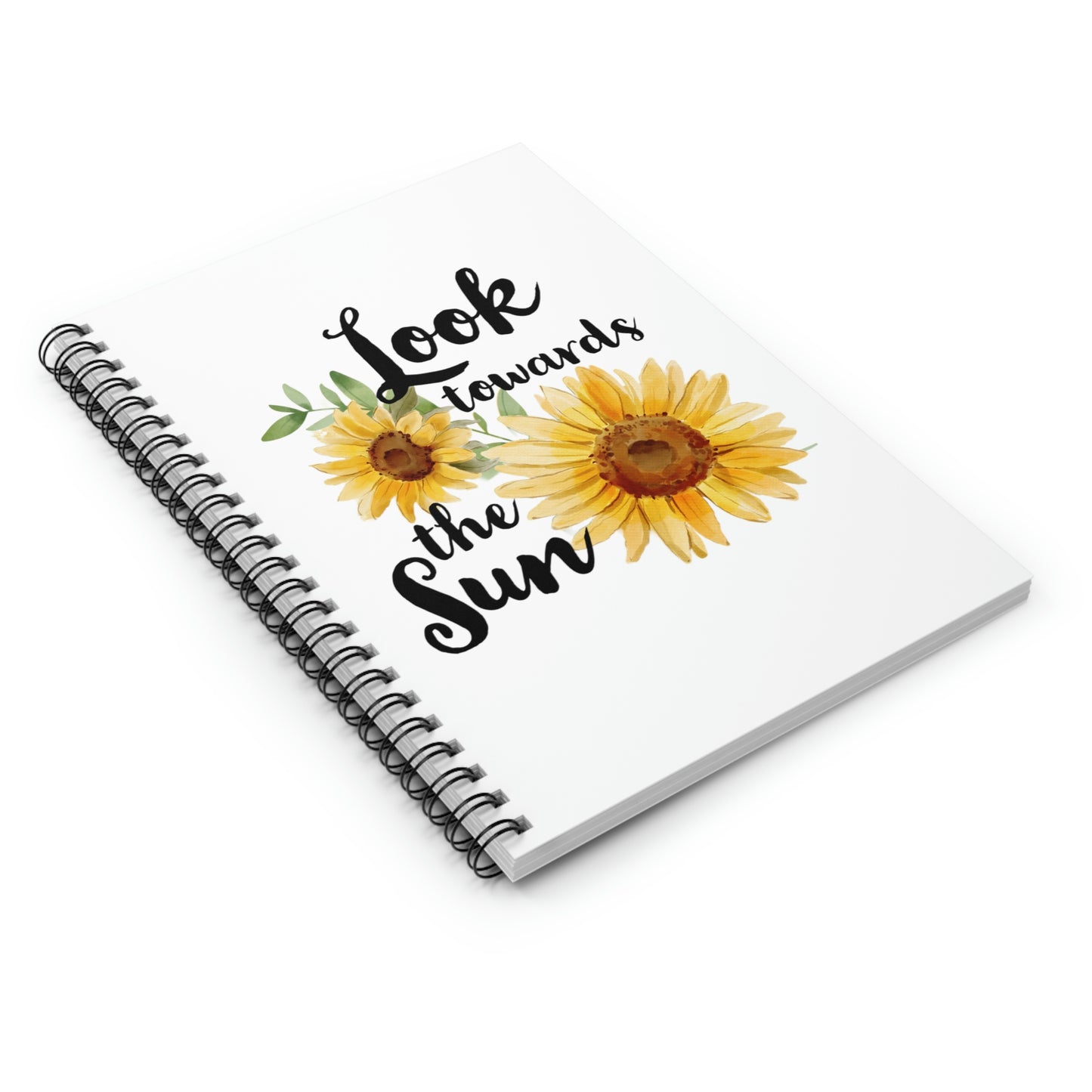 Look Towards the Sun(flower) Spiral Notebook - Ruled Line
