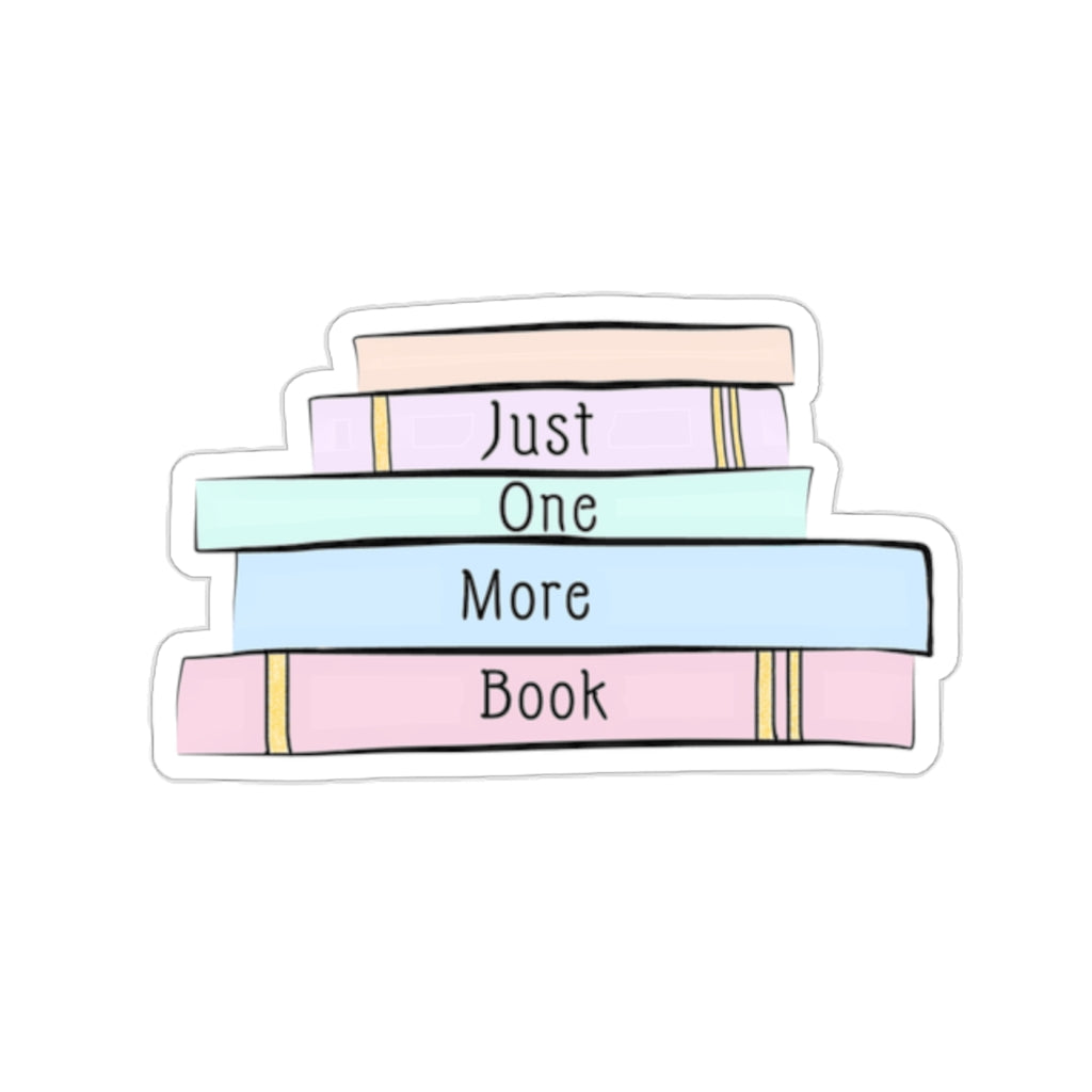 Just One More Book Sticker