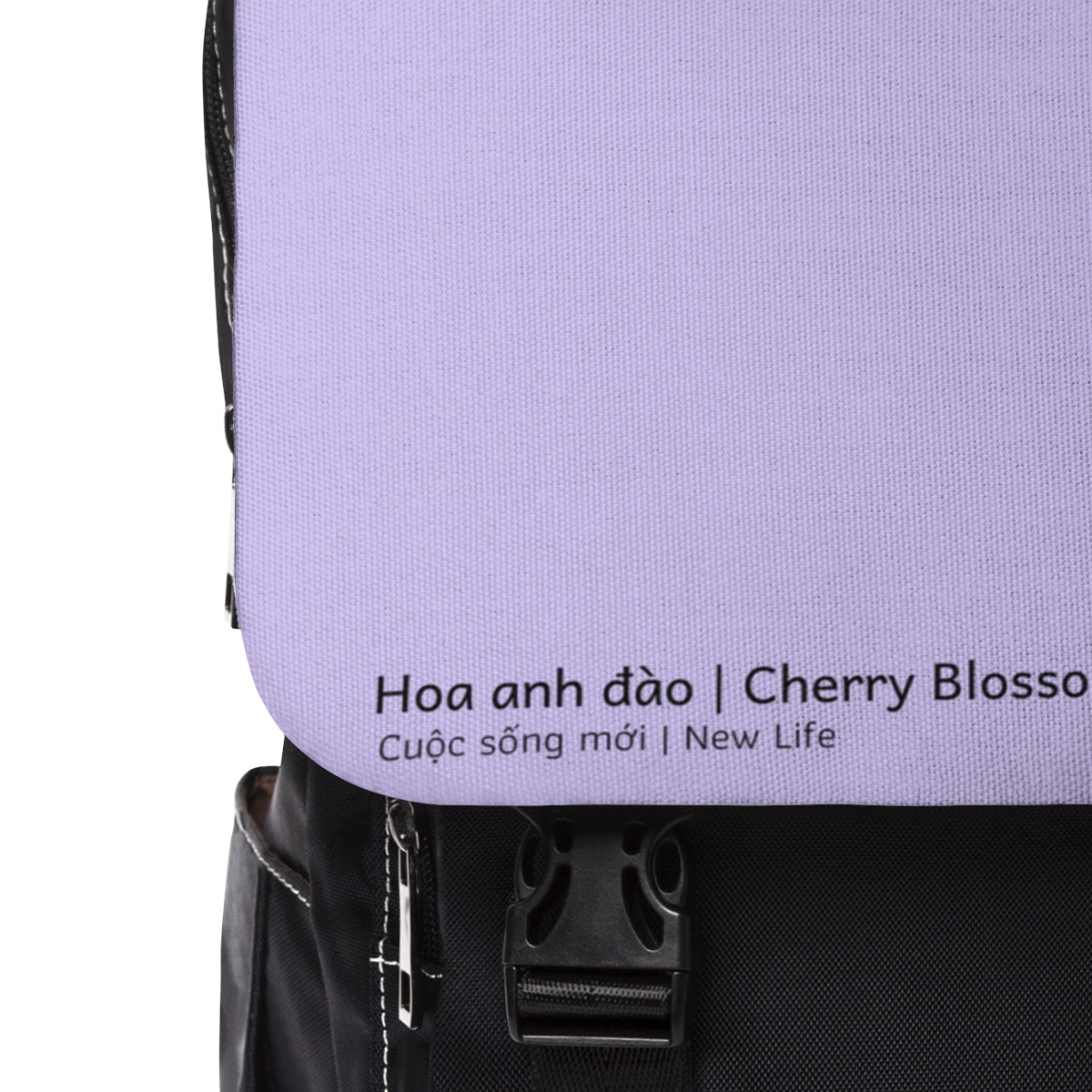 Vietnamese Cherry Blossom Unisex Casual Shoulder Backpack