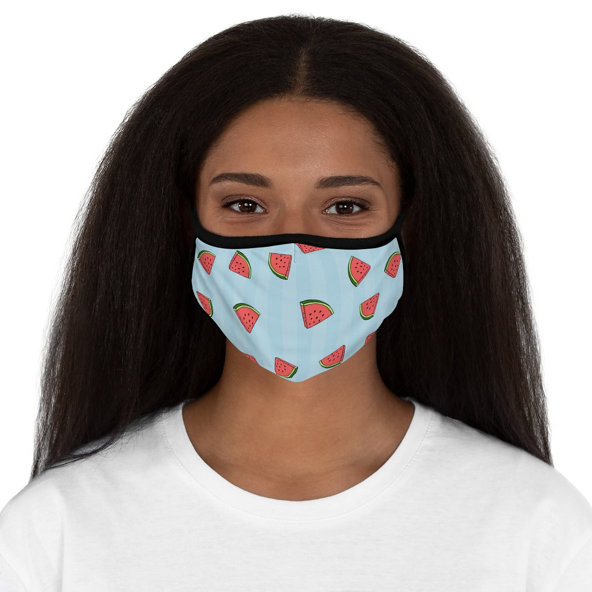 Watermelon Pattern Fitted Polyester Face Mask