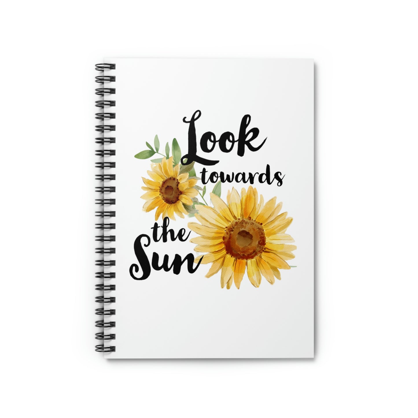 Look Towards the Sun(flower) Spiral Notebook - Ruled Line