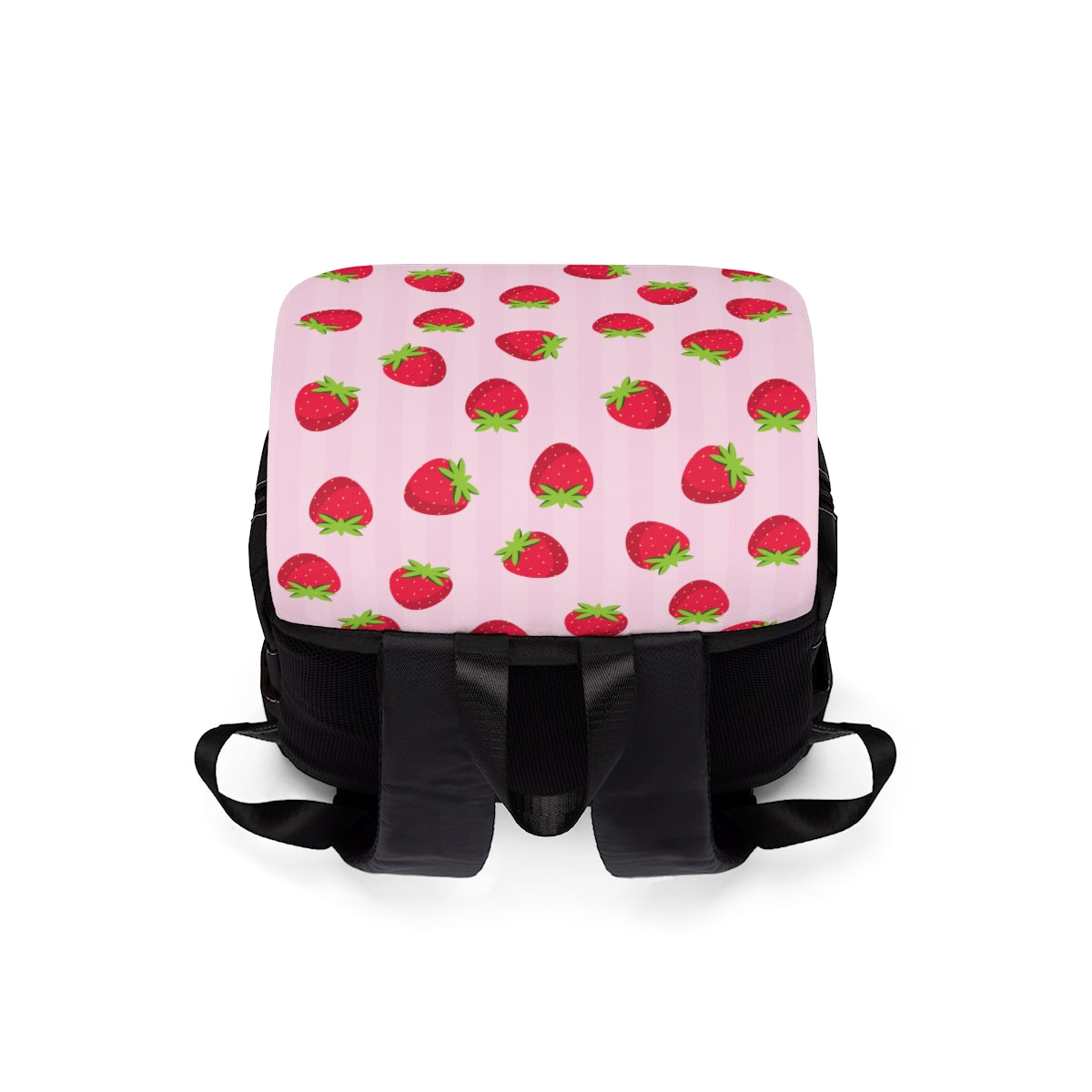 Strawberry Pattern Unisex Casual Shoulder Backpack