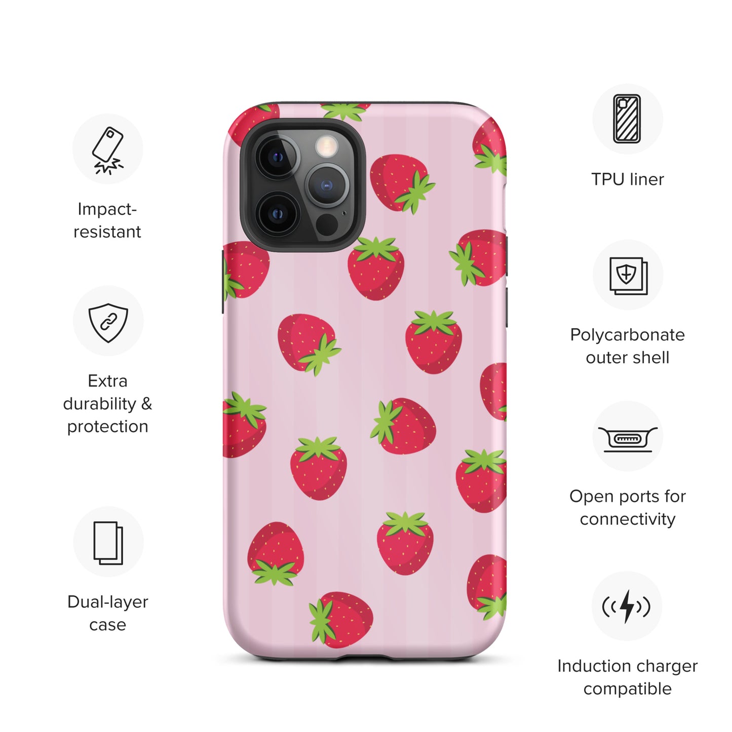 Strawberry Pattern iPhone case