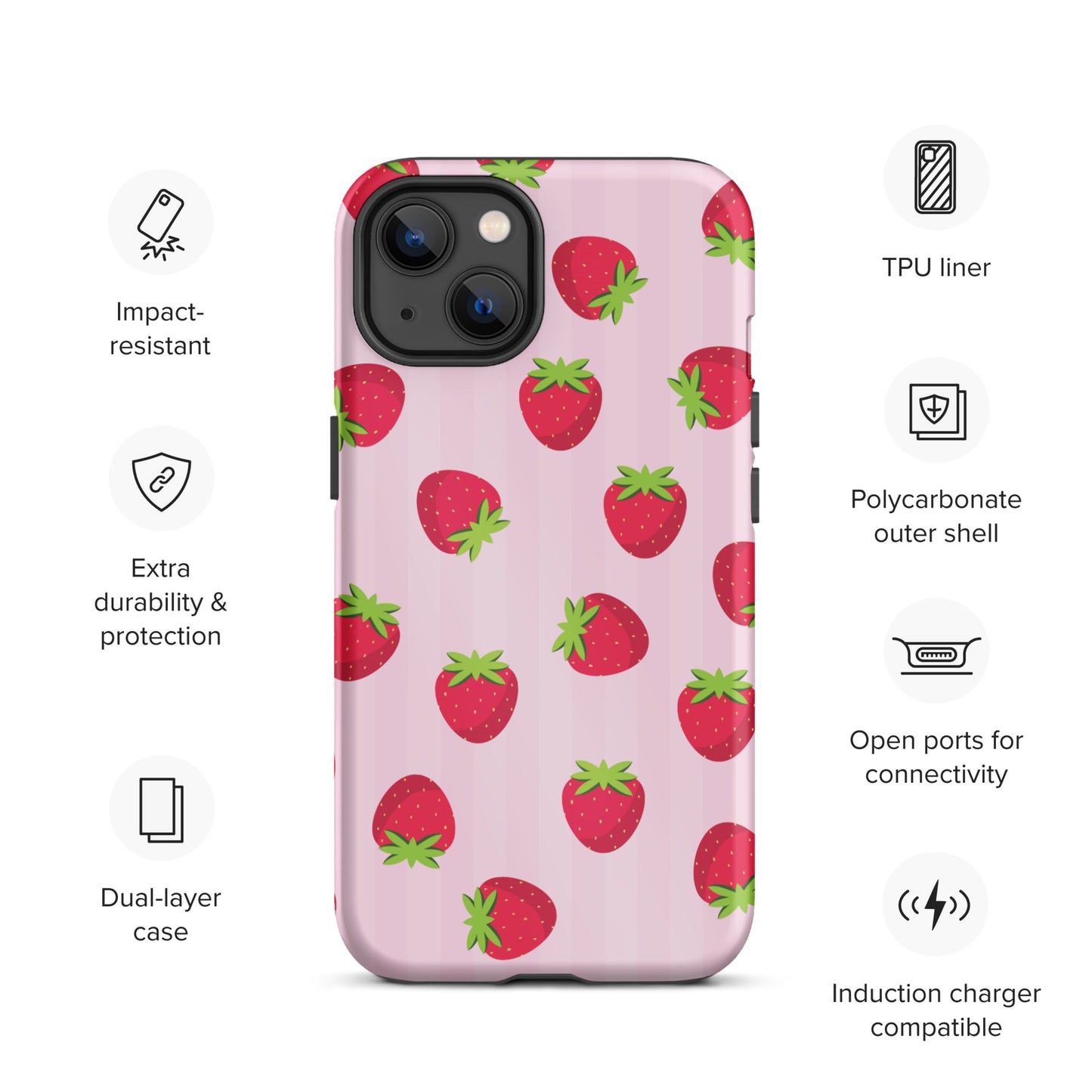 Strawberry Pattern iPhone case