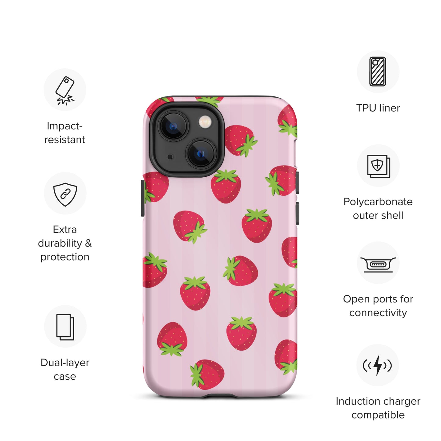 Strawberry Pattern iPhone case