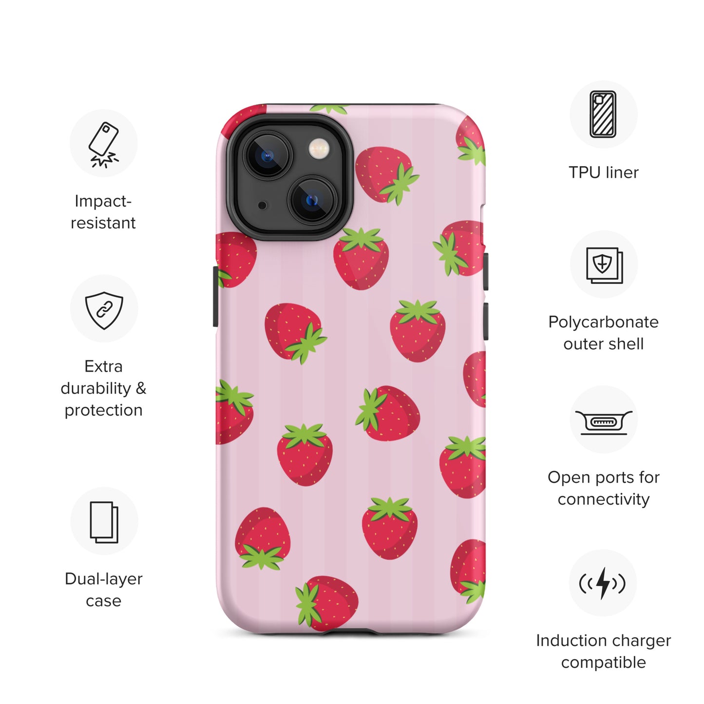 Strawberry Pattern iPhone case