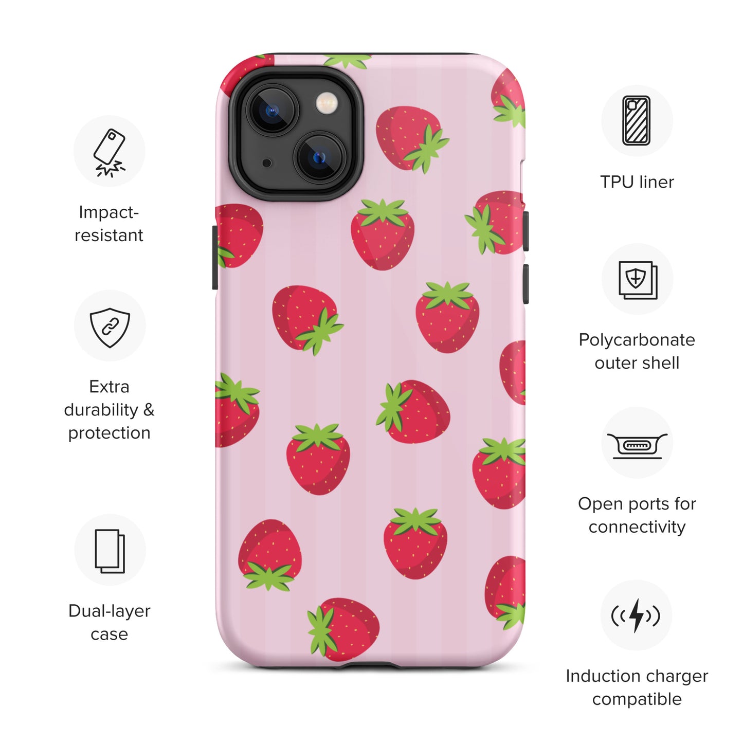 Strawberry Pattern iPhone case