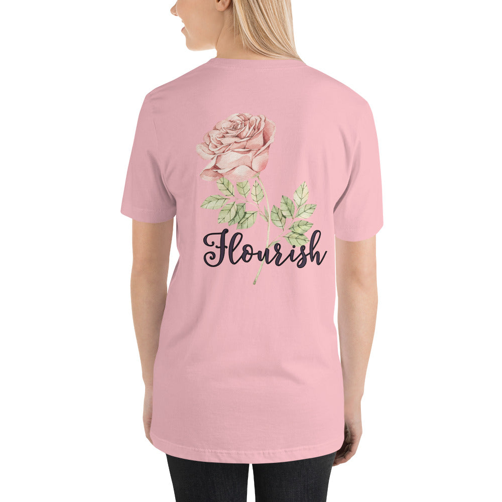 Flourish Rose Unisex t-shirt